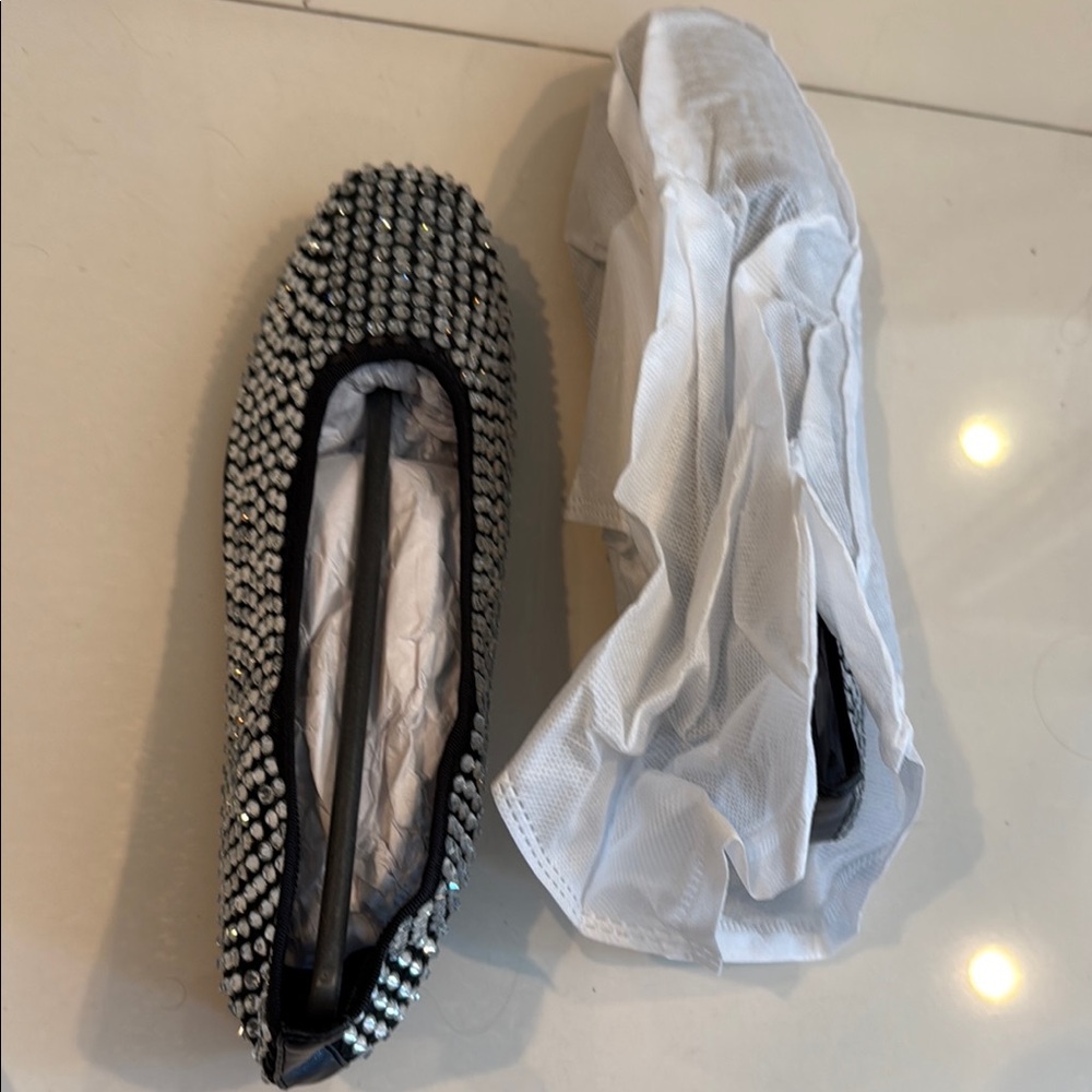 Black and White Women's Slip-On Shoes